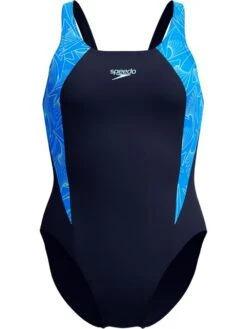 Speedo Hyperboom Splice Muscleback One Piece - Lagoon Blue