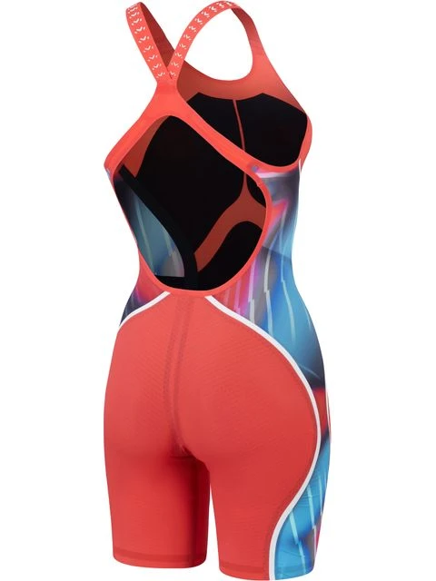 Speedo Fastskin LZR Pure Intent 2.0 Openback Kneeskin - Red/Blue/Snow 4 Speedo Fastskin LZR Pure Intent 2.0 Openback Kneeskin - Red/Blue/Snow - Image 2