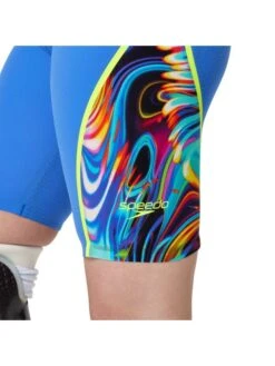 Speedo Fastskin LZR Pure Intent 2.0 Closedback Kneeskin - Molten Blur/Cobalt/Hyper Yellow -Swimmer Shop 1585618465 7
