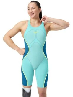 Speedo Fastskin LZR Pure Intent 2.0 Closedback Kneeskin - Arctic Glass -Swimmer Shop 1585618470 2