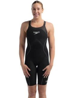Speedo Fastskin LZR Pure Intent 2.0 Closedback Kneeskin - Black/Iridescent -Swimmer Shop 15856h618 1
