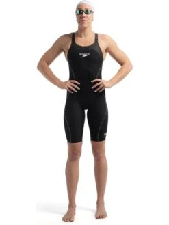 Speedo Fastskin LZR Pure Intent 2.0 Closedback Kneeskin - Black/Iridescent -Swimmer Shop 15856h618 4