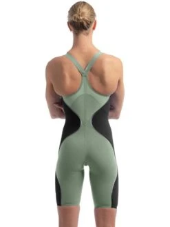 Speedo Fastskin LZR Pure Intent 2.0 Closeback Kneeskin - Country Green/Black/Iridescent -Swimmer Shop 15856h781 4