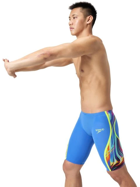 Speedo Fastskin LZR Pure Intent 2.0 Jammers - Molten Blur/Cobalt/Hyper Yellow 7 Speedo Fastskin LZR Pure Intent 2.0 Jammers - Molten Blur/Cobalt/Hyper Yellow - Image 5