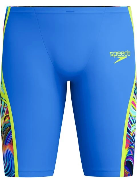 Speedo Fastskin LZR Pure Intent 2.0 Jammers - Molten Blur/Cobalt/Hyper Yellow 4 Speedo Fastskin LZR Pure Intent 2.0 Jammers - Molten Blur/Cobalt/Hyper Yellow - Image 2