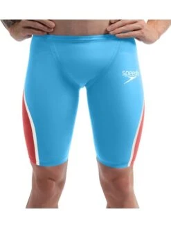 Speedo Fastskin LZR Pure Intent 2.0 Jammers - Blue/Red/Snow -Swimmer Shop 15857h779 5