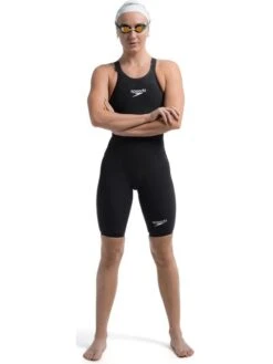 Speedo Fastskin LZR Pure Valor 2.0 Openback Kneeskin - Black 23 Speedo Fastskin LZR Pure Valor 2.0 Openback Kneeskin - Black -Swimmer Shop 158590001 5