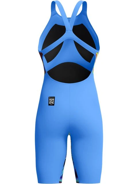 Speedo Fastskin LZR Pure Valor 2.0 Openback Kneeskin - Molten Blur/Cobalt 4 Speedo Fastskin LZR Pure Valor 2.0 Openback Kneeskin - Molten Blur/Cobalt - Image 2