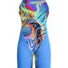 Speedo Fastskin LZR Pure Valor 2.0 Openback Kneeskin - Molten Blur/Cobalt -Swimmer Shop 1585918465
