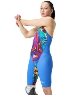 Speedo Fastskin LZR Pure Valor 2.0 Closedback Kneeskin - Molten Blur/Cobalt -Swimmer Shop 1586018465 3