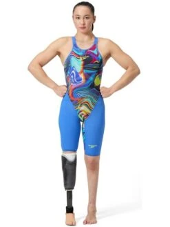 Speedo Fastskin LZR Pure Valor 2.0 Closedback Kneeskin - Molten Blur/Cobalt -Swimmer Shop 1586018465 5
