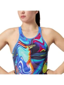 Speedo Fastskin LZR Pure Valor 2.0 Closedback Kneeskin - Molten Blur/Cobalt -Swimmer Shop 1586018465 6