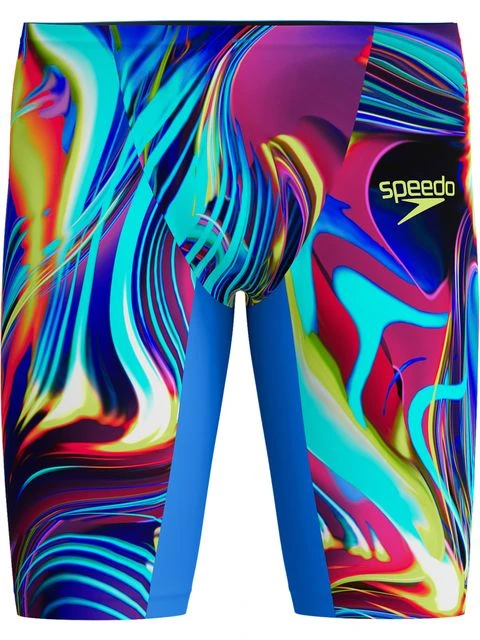 Speedo Fastskin LZR Pure Valor 2.0 Jammers - Molten Blur/Cobalt 4 Speedo Fastskin LZR Pure Valor 2.0 Jammers - Molten Blur/Cobalt - Image 2