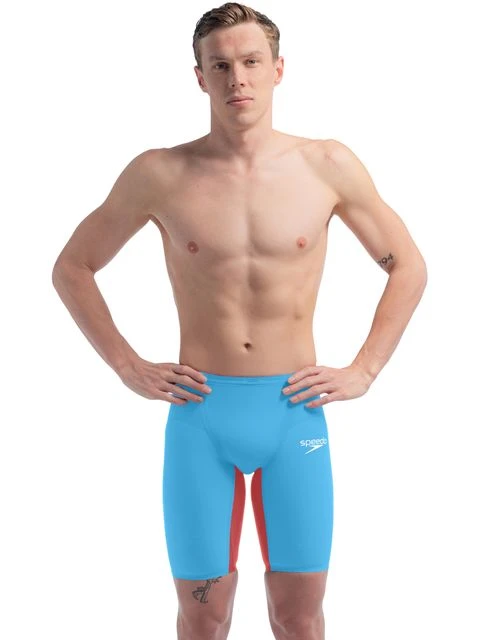 Speedo Fastskin LZR Pure Valor 2.0 Jammers - Blue/Red 5 Speedo Fastskin LZR Pure Valor 2.0 Jammers - Blue/Red - Image 3