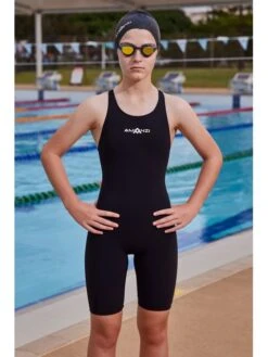 AMANZI Acceler8 RIZE Racing Kneeskin - Jet -Swimmer Shop amanzi acceler8 rize kneelength jet am40000 14