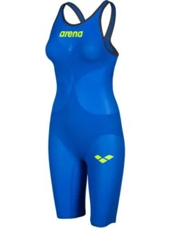 Arena Powerskin Carbon Air 2 Kneelength - Blue/Grey/Yellow