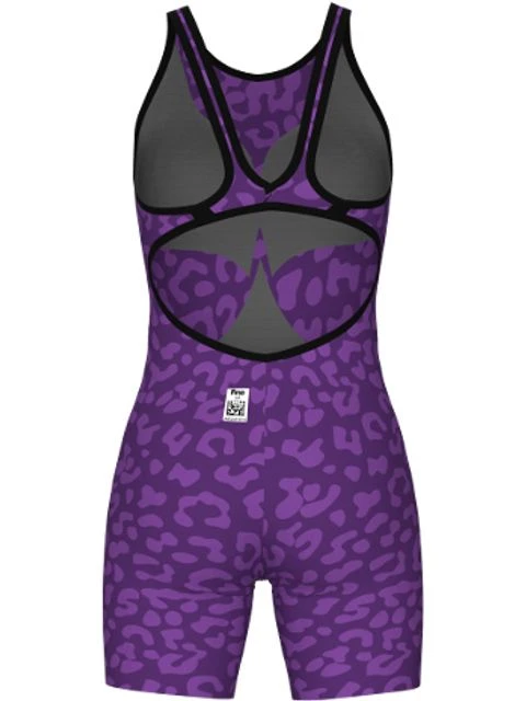 Arena Powerskin Carbon Air 2 Openback Kneeskin - Leopard Violet 5 Arena Powerskin Carbon Air 2 Openback Kneeskin - Leopard Violet - Image 3