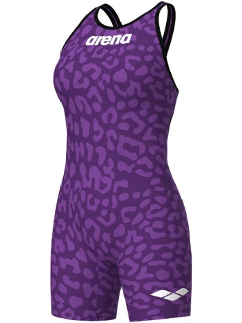 Arena Powerskin Carbon Air 2 Openback Kneeskin - Leopard Violet 3 Arena Powerskin Carbon Air 2 Openback Kneeskin - Leopard Violet