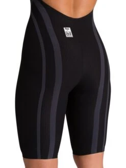 Arena Powerskin Carbon Core FX Open Back Kneelength - Black/Gold -Swimmer Shop arena powerskin carbon core fx kneelength black gold 003655 105 17
