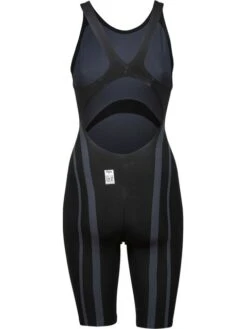 Arena Powerskin Carbon Core FX Open Back Kneelength - Black/Gold -Swimmer Shop arena powerskin carbon core fx kneelength black gold 003655 105 4