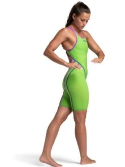 Arena Powerskin Primo Open Back Kneelength - Emerald Boa -Swimmer Shop arena powerskin primo open back kneelength emerald boa 007768 200 2