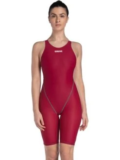 Arena Powerskin ST NEXT Kneelength - Deep Red -Swimmer Shop arena powerskin st next kneelength deep red 005873 401