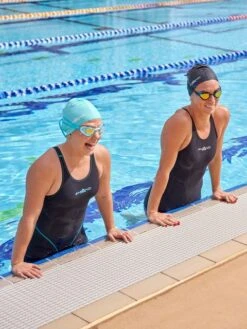 AMANZI Acceler8 RIZE Racing Kneeskin - Jet/Spearmint -Swimmer Shop spearmint am40403 19