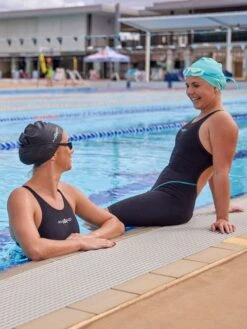 AMANZI Acceler8 RIZE Racing Kneeskin - Jet/Spearmint -Swimmer Shop spearmint am40403 20