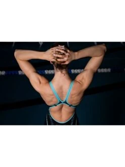 Arena Powerskin Primo Open Back Kneelength - Black/Teal 38 Arena Powerskin Primo Open Back Kneelength - Black/Teal -Swimmer Shop teal 007768 100 16