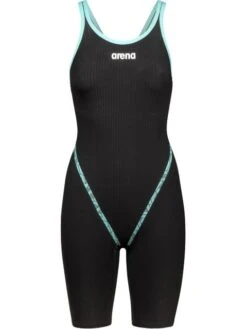 Arena Powerskin Primo Open Back Kneelength - Black/Teal 29 Arena Powerskin Primo Open Back Kneelength - Black/Teal -Swimmer Shop teal 007768 100 7