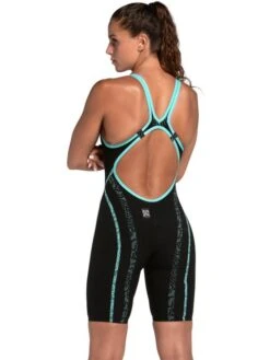 Arena Powerskin Primo Open Back Kneelength - Black/Teal 31 Arena Powerskin Primo Open Back Kneelength - Black/Teal -Swimmer Shop teal 007768 100 9