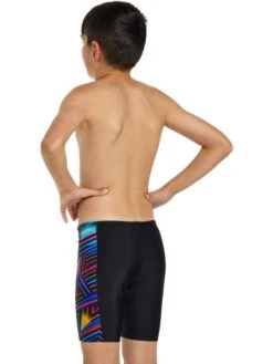 Zoggs Panelled Mid Jammers - Reactor 8 Zoggs Panelled Mid Jammers - Reactor -Swimmer Shop zoggs panelled mid jammers reactor 463416 reaf 2