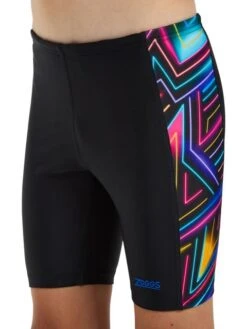 Zoggs Panelled Mid Jammers - Reactor 9 Zoggs Panelled Mid Jammers - Reactor -Swimmer Shop zoggs panelled mid jammers reactor 463416 reaf 3