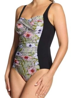 Zoggs Ruched Front One Piece - Freesia -Swimmer Shop zoggs ruched front one piece freesia 462355 free 3