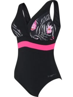 Zoggs Squareback One Piece - Safari Leaf